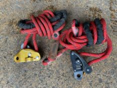 2 x Petzl Grillon positioning lanyard for climbing/ working at heights.