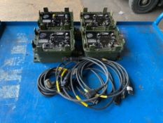 4 x Clansman DCCU 28 Volt Battery Charges