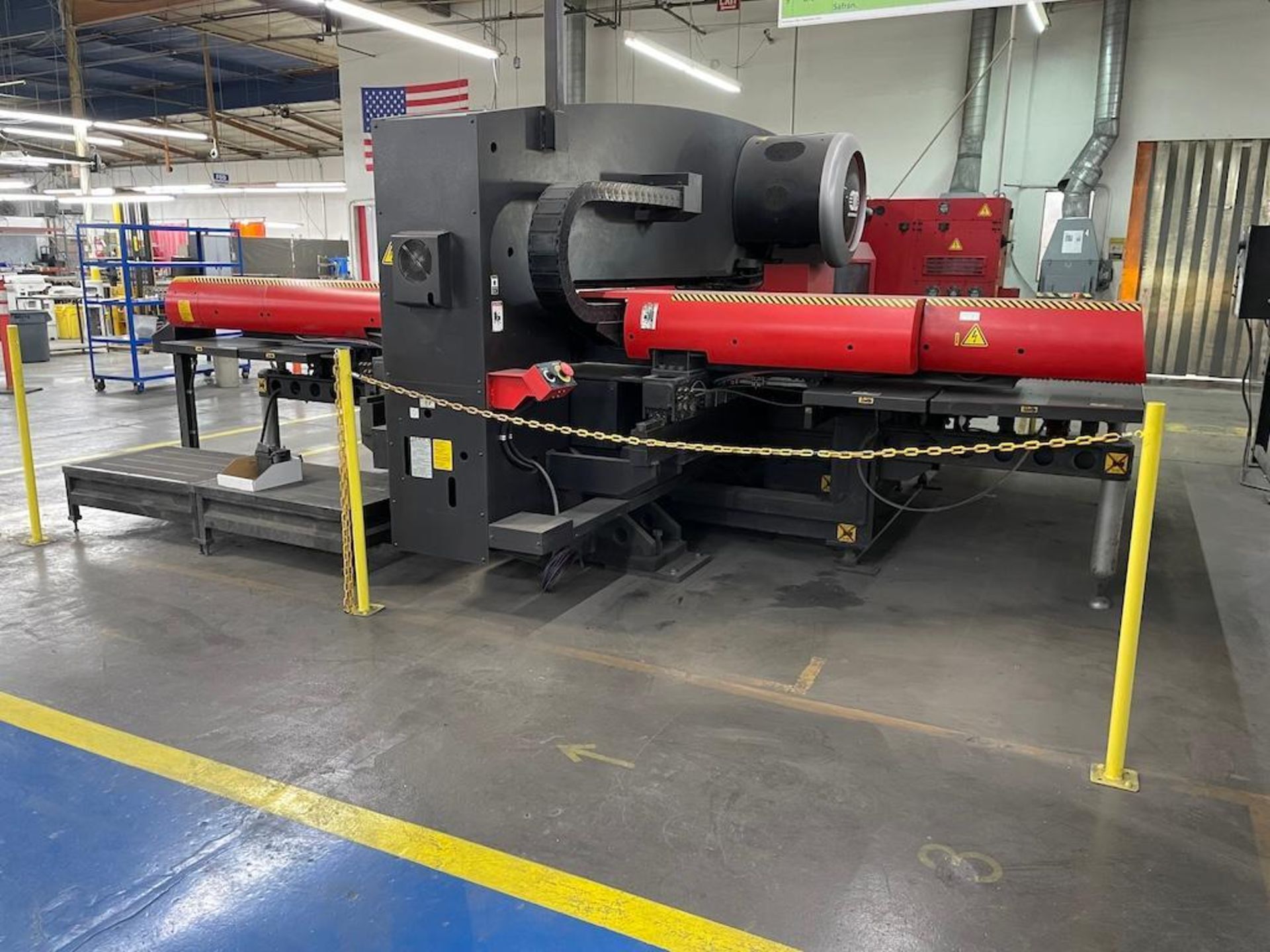 AMADA 30 TON ELECTRIC TURRET PUNCH, MODEL EMK 3610NT, 58 STATIONS W 4 AUTO INDEXING UNITS, HIGH - Image 9 of 11