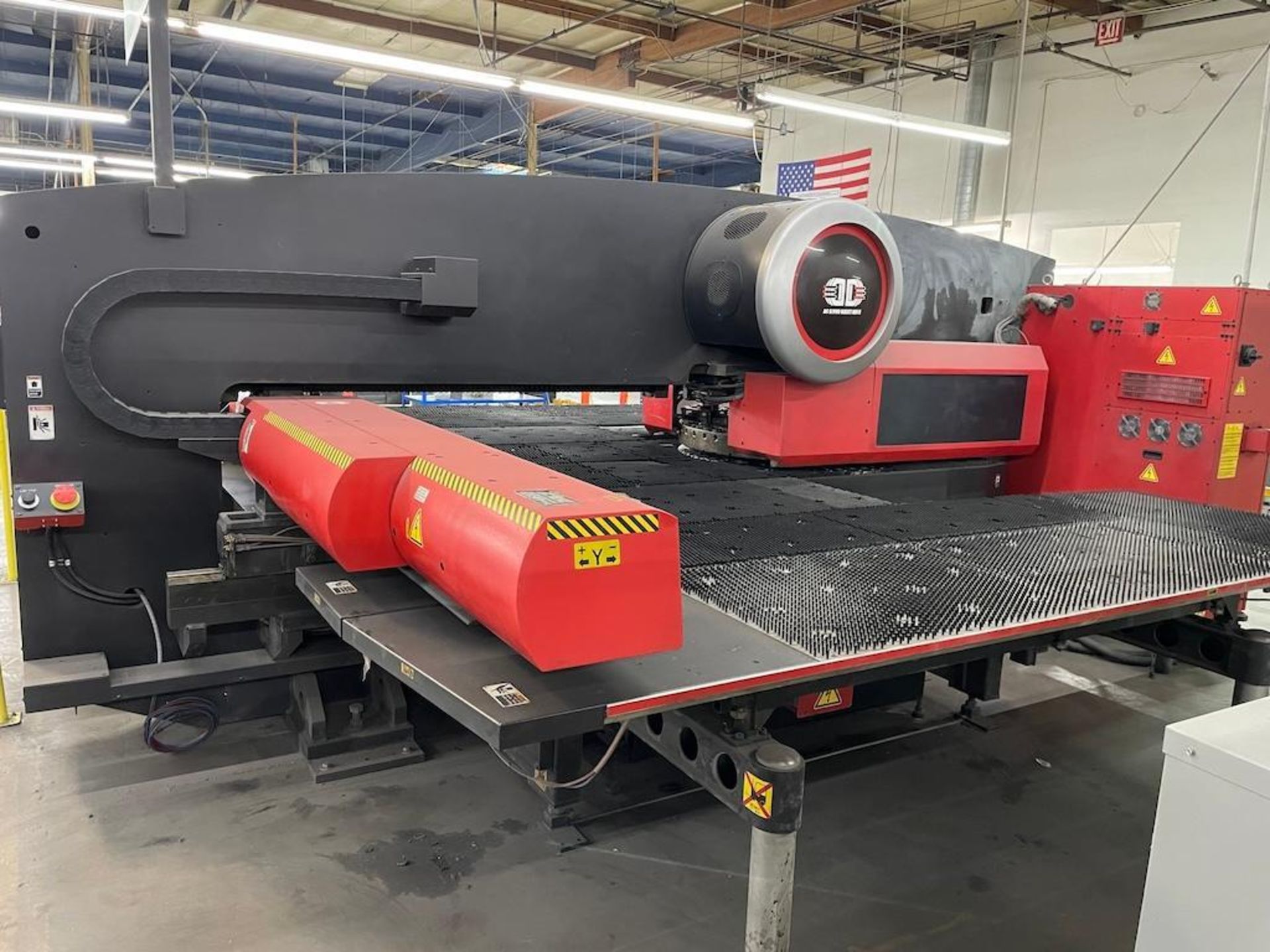 AMADA 30 TON ELECTRIC TURRET PUNCH, MODEL EMK 3610NT, 58 STATIONS W 4 AUTO INDEXING UNITS, HIGH - Image 10 of 11