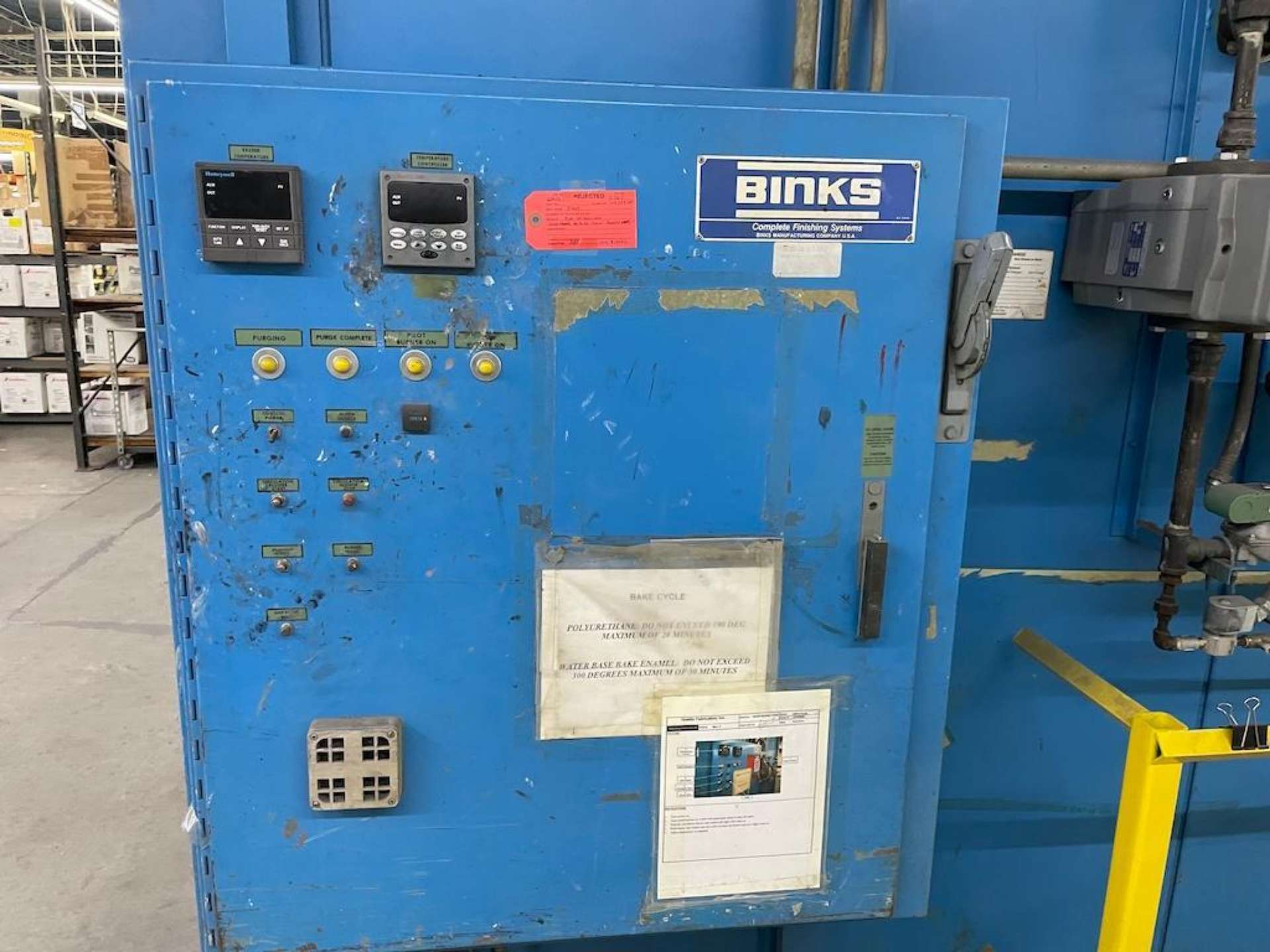 BINKS 500,000 BTU NATURAL GAS FURNACE, MODEL BWN-810-8G, MAX TEMP 500 ...