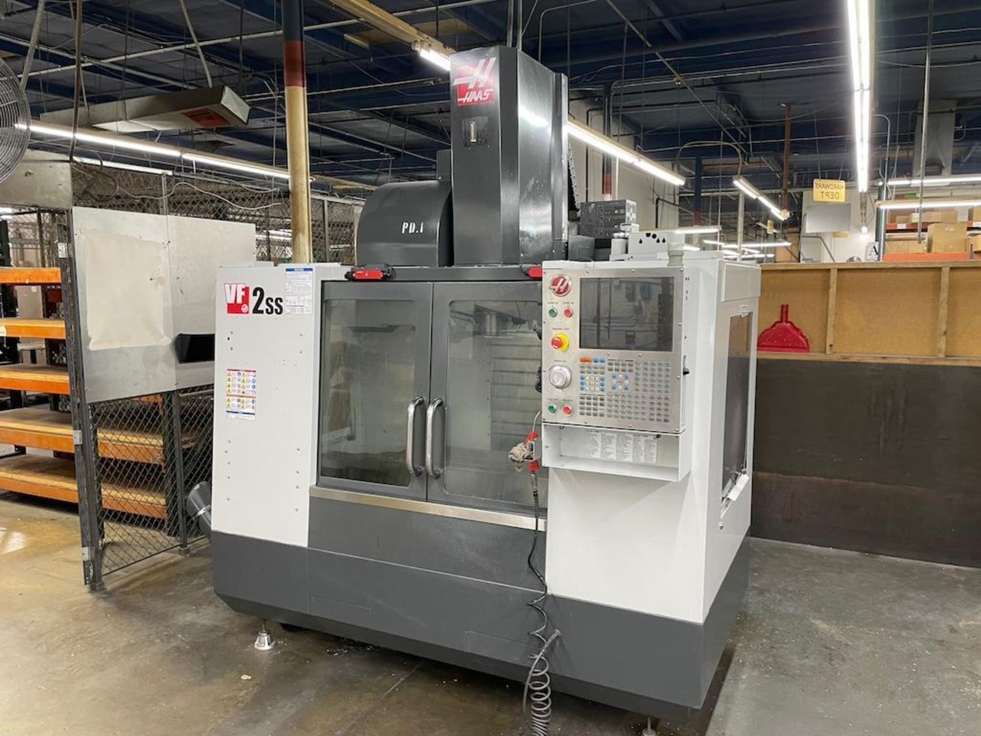 HAAS CNC VMC MODEL VF-2SS, 24 ATC, CAT 40, 36 X 16 TABLE, 12,000 RPM, HIGH PRESSURE COOLANT,