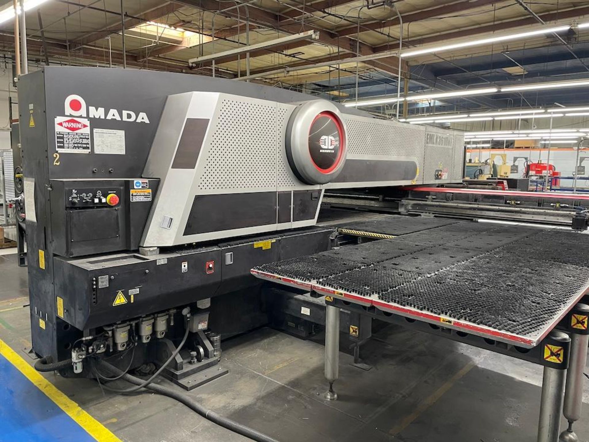 AMADA COMBINATION 4,000 WATT LASER AND 30 TON TURRET PUNCH, MODEL EMLK 3610NT, 58 STATION W 4 AUTO - Image 3 of 15