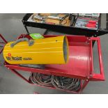 MR HEATER UP TO 60,000 BTUH PROPANE HEATER, W HOSES AND METAL CART