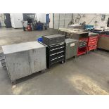 LOT 3 TOOL BOXES AND 2 CARTS