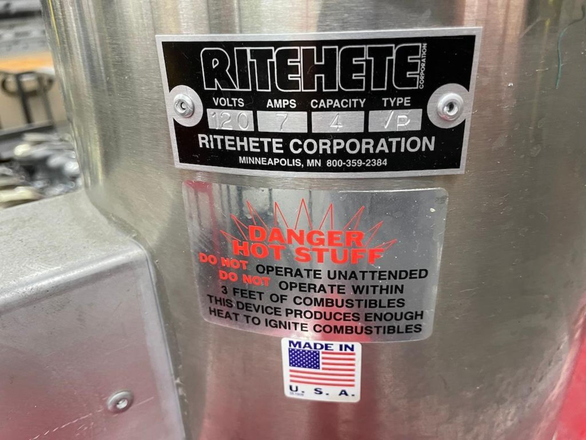 RITE HETE ELECTRIC HOTPOT FOR WAX TOOLING PROTECTION