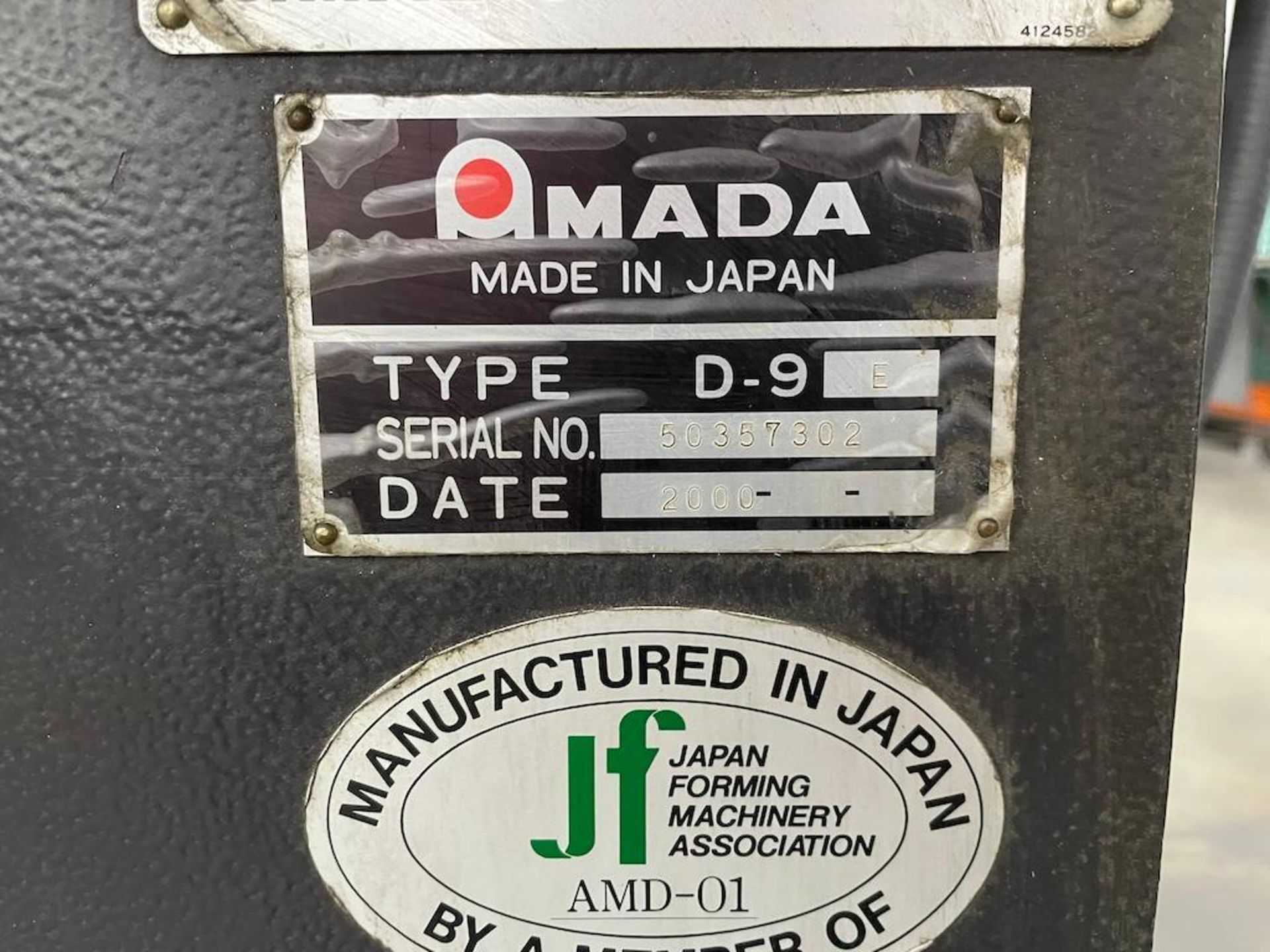 AMADA RG 35S PRESS BRAKE, 35 TON X 47.3 IN BED, NC9-EXII CONTROL, 2 AXIS BACK GAUGE, 47.3 IN BED, - Image 7 of 8