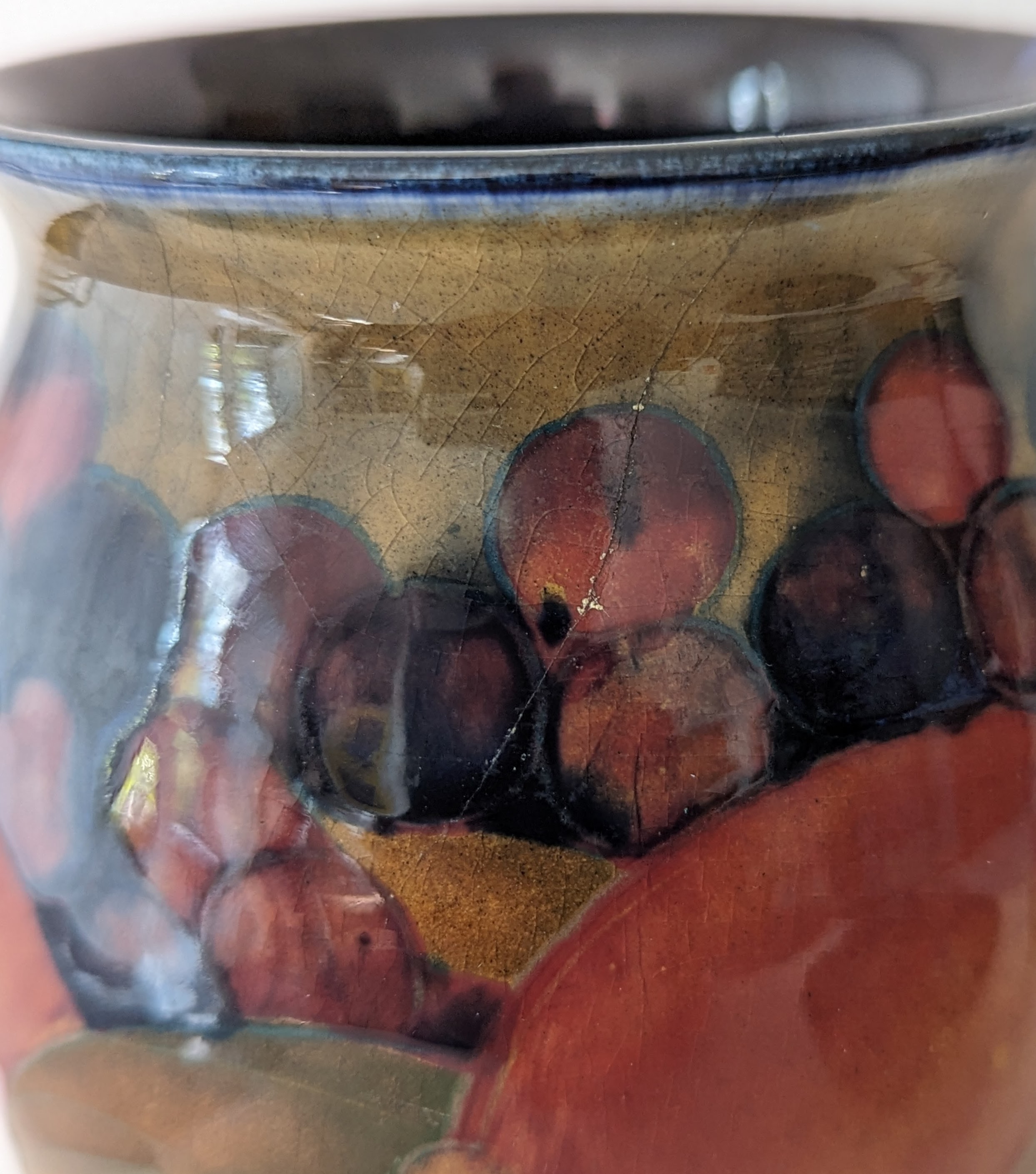 A William Moorcroft Pomegranate and Berry pattern vase of baluster form with tube-lined decoration - Image 3 of 12