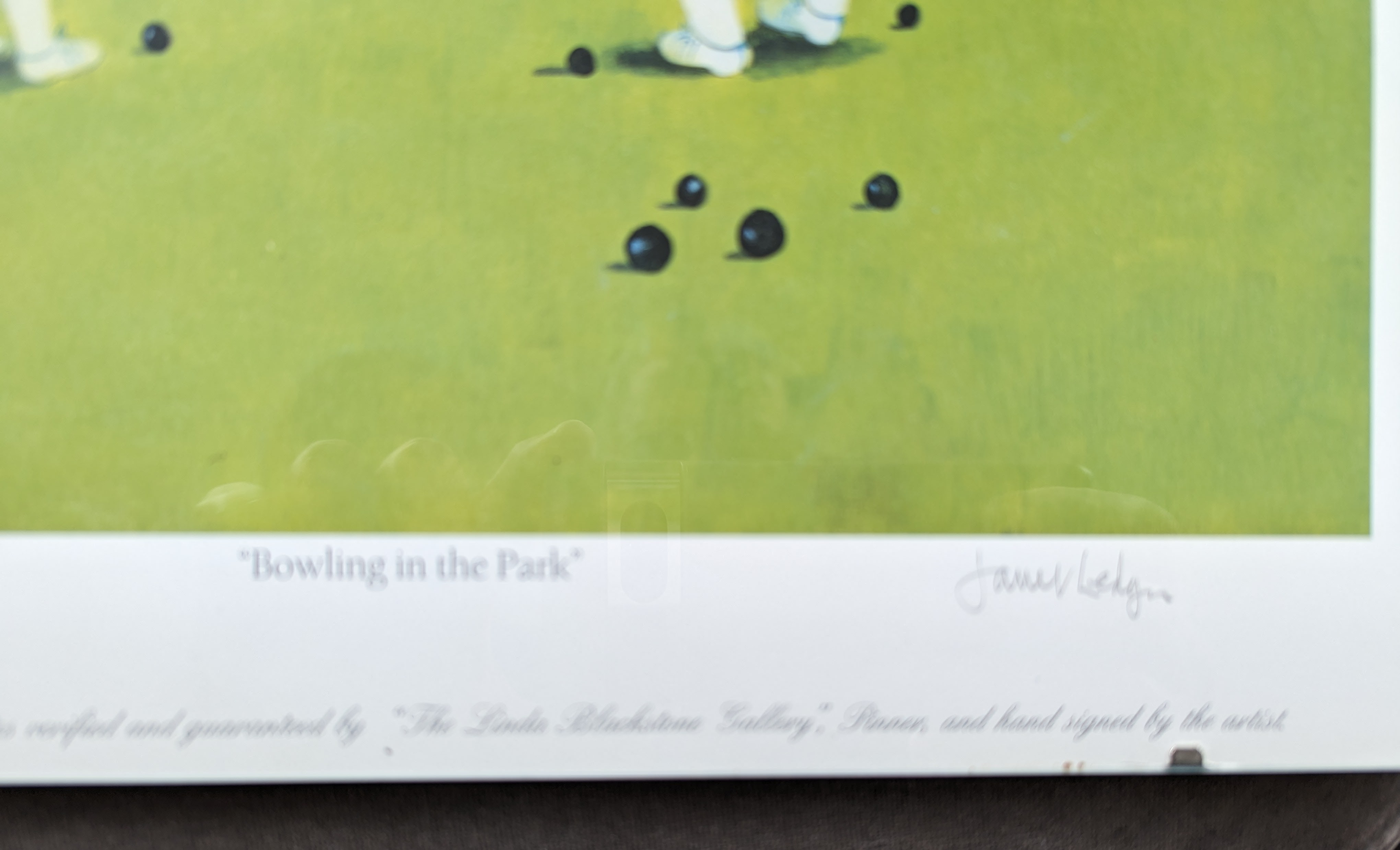 Two Janet Ledger limited edition prints, BOWLING IN THE PARK and KEEN GOLFER, each of 250 - Image 4 of 4