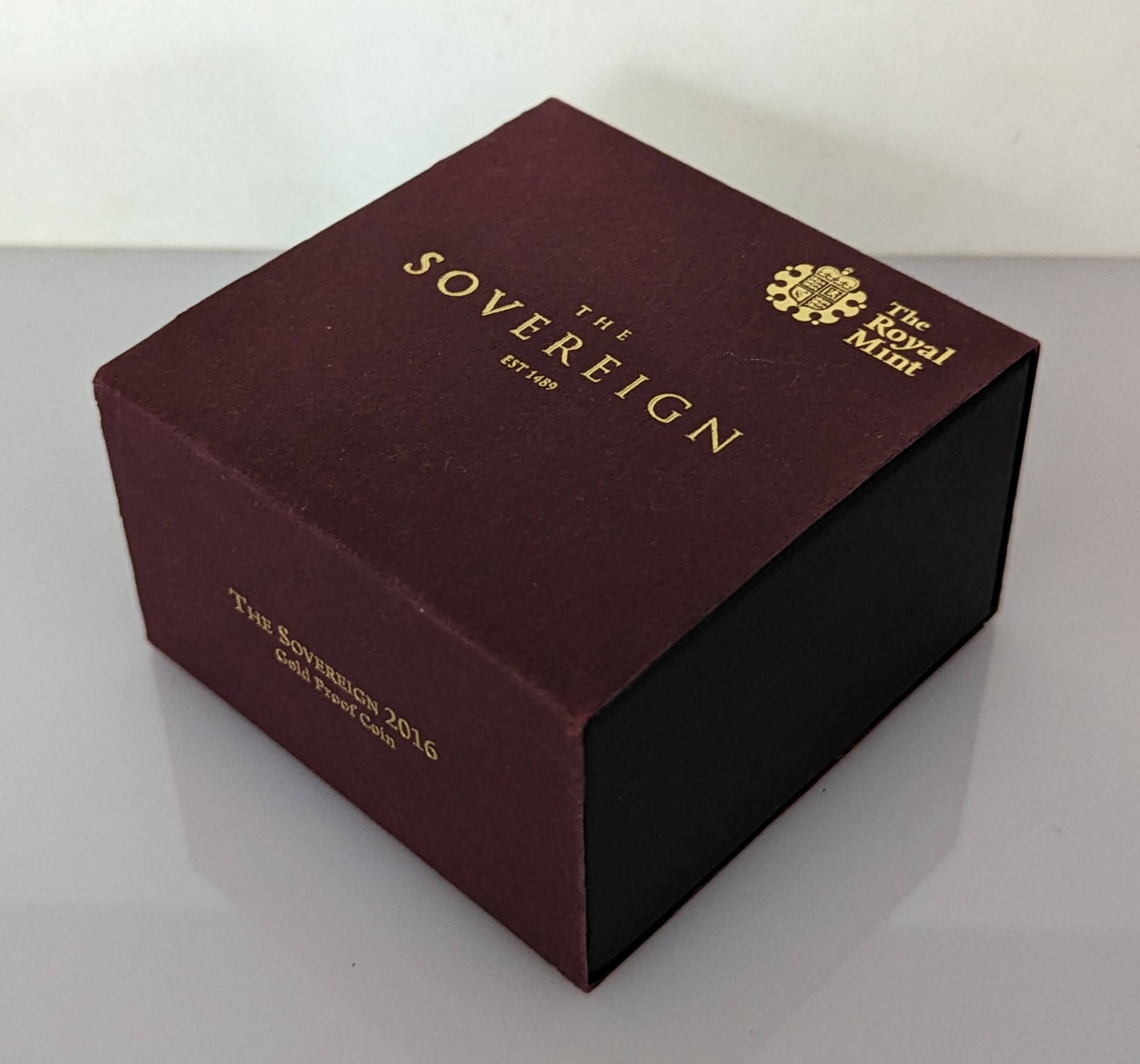 A cased Royal Mint gold full sovereign, 2016, with COA and all original packaging - Image 3 of 3