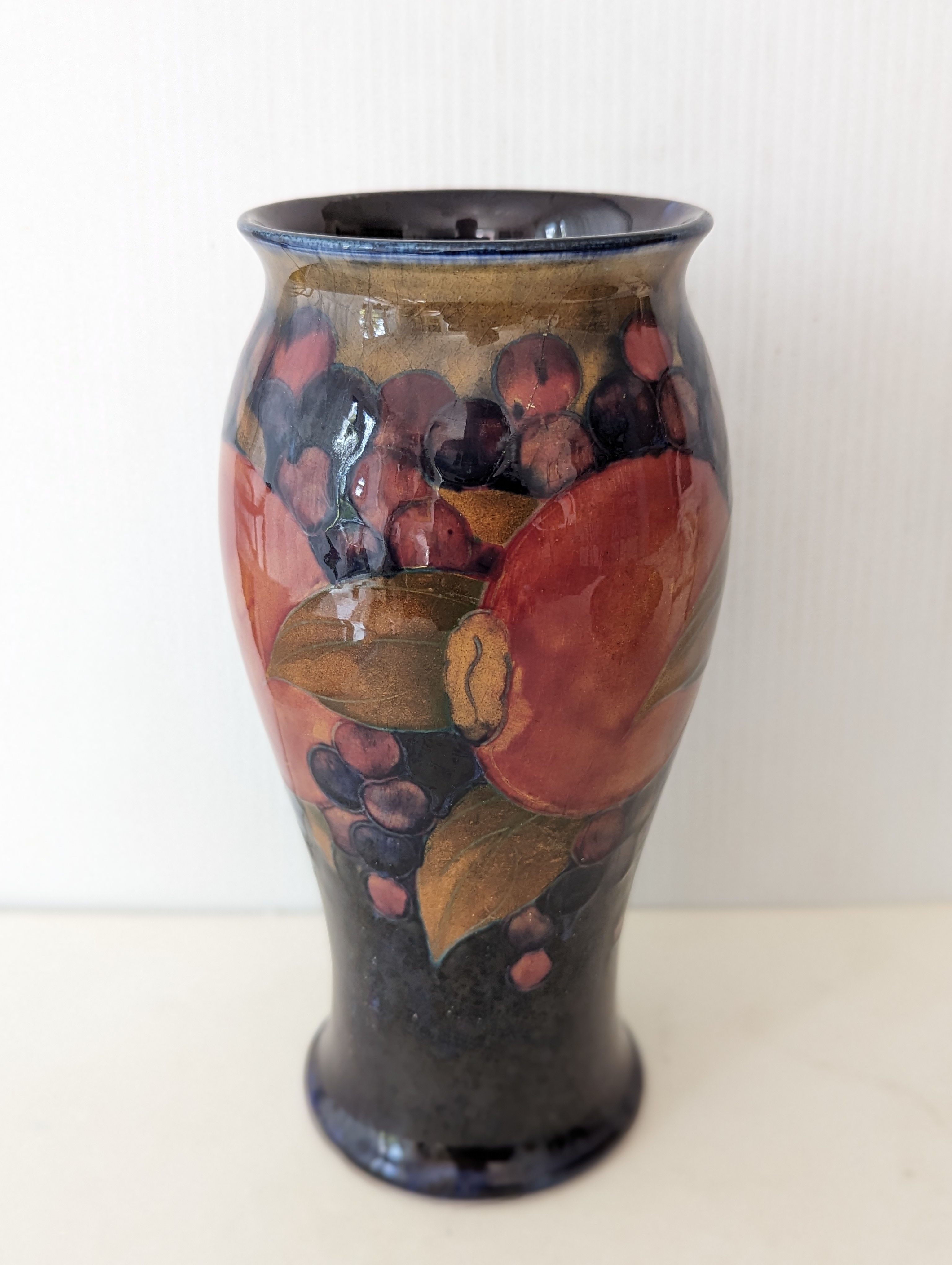 A William Moorcroft Pomegranate and Berry pattern vase of baluster form with tube-lined decoration - Image 2 of 12