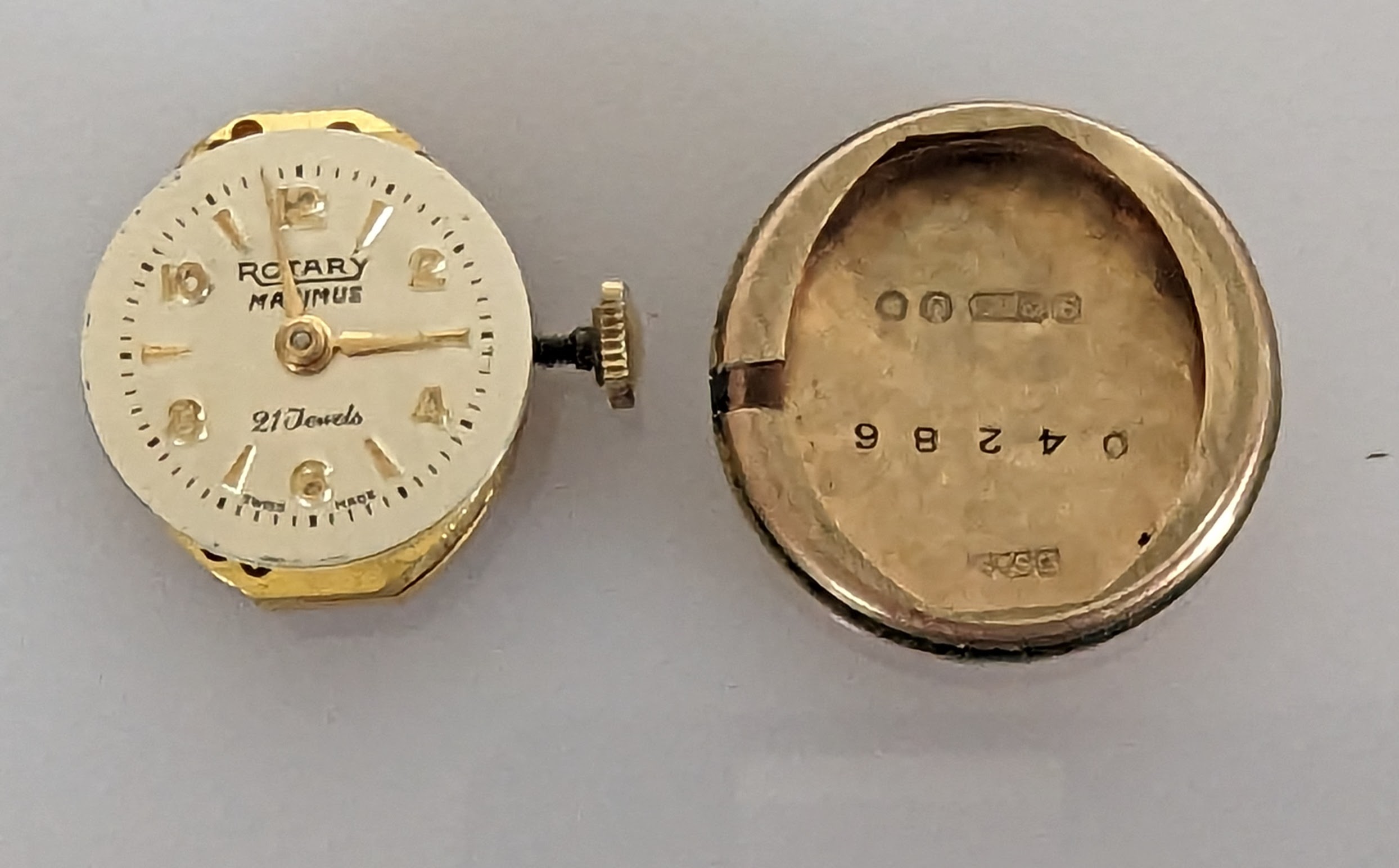 A 1950s ladies Rotary manual wristwatch with alternating Arabic and baton markers - Image 3 of 3