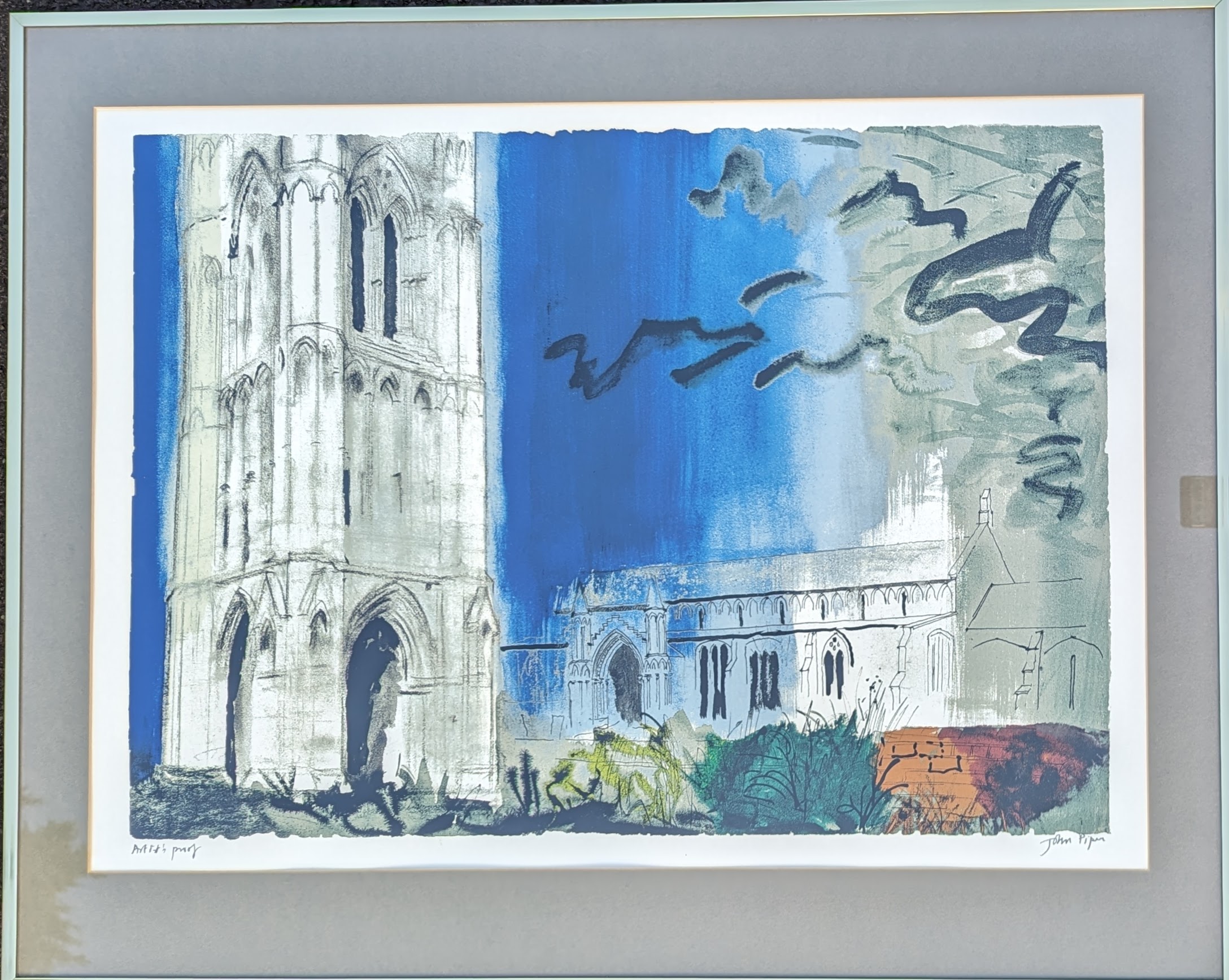 John Piper (1903–1992), WEST WALTON, a limited edition colour screenprint, A/P, signed in pencil - Image 5 of 5