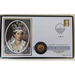 A Harrington & Byrne 2021, Queen Elizabeth II 95th Birthday, 22-Carat Gold Proof Coin Cover