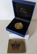 A Reserve Bank of New Zealand King Charles III Coronation 0.999 Gold Proof 1oz NZ$5 Coin, with COA