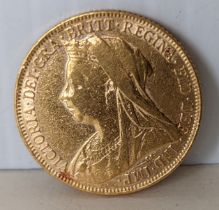 A Victorian gold full sovereign, 1900