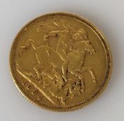 A Victorian gold full sovereign, Sydney mint, 1894