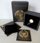 The Perth Mint 75th Anniversary of the End of WW2, 1/4oz Gold Proof Coin, with COA and original pack