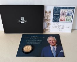 A cased Royal Mail 2023 King Charles III A New Reign Gold Proof Coin, 39.94g, limited edition