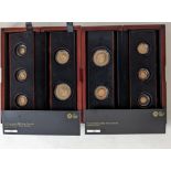 The Royal Mint 2015 Five Coin Gold Proof Sovereign Coin Set, Fifth Portrait, First Edition, Limited 
