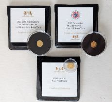 A 2022 25th Anniversary of Princess Diana 1/2 gram Gold proof coin