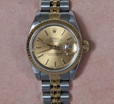 A Rolex lady's Oyster Perpetual Datejust automatic Chronometer wristwatch, model 69193