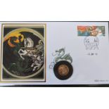 A Harrington & Byrne 2019 Gold Proof Sovereign Cover, with COA, edition of 50