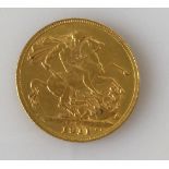 A George V gold full sovereign, 1911
