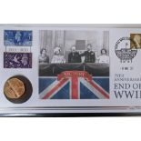 A Harrington & Byrne 2020, 75th Anniversary of the VE Day, Gold Proof 50p Coin Cover, 8g, with COA, 