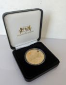 A cased Harrington & Byrne 2024 80th Anniversary D-Day Gold Proof Five Sovereign Coin, 22 carat gold