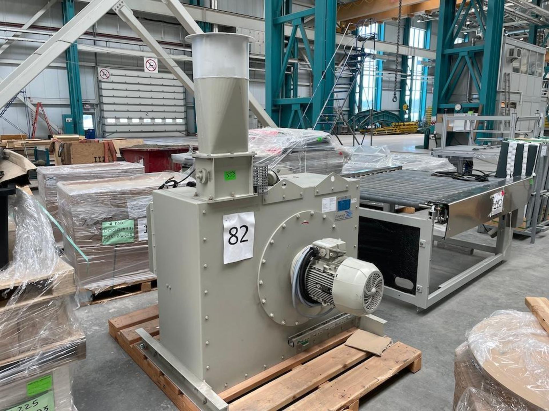 LOT (3) PCS INCLUDING: 2012 RIPPERT SUCTION FAN, TYPE HD-80-2800 B5S, FLOW RATE 3150 M3/H, APPROX 15 - Image 4 of 8