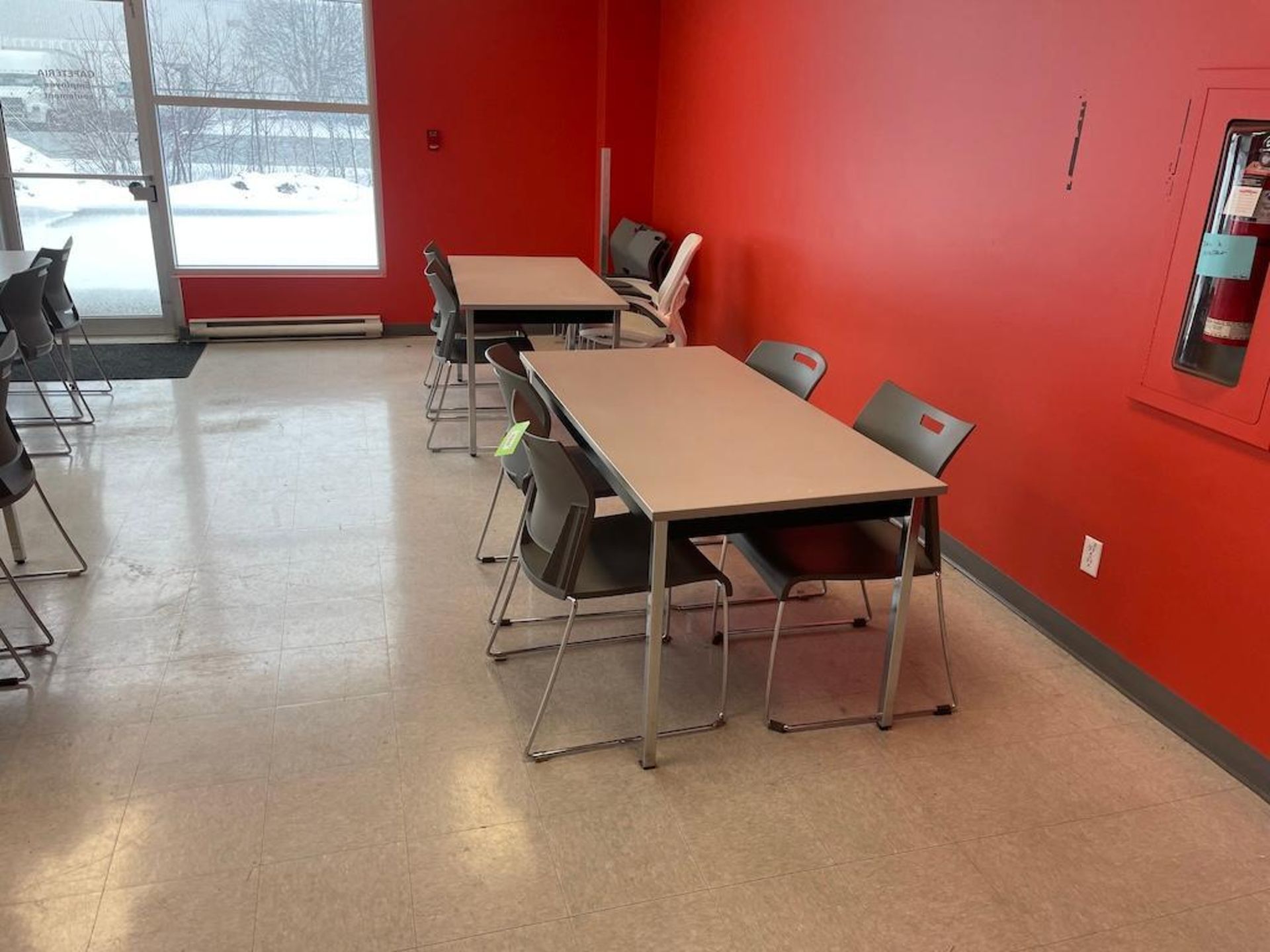 LOT CAFETERIA, (8) TABLES, (25) CHAIRS [TROIS RIVIERES]*PLEASE NOTE, EXCLUSIVE RIGGING FEE OF $300 W - Image 2 of 2
