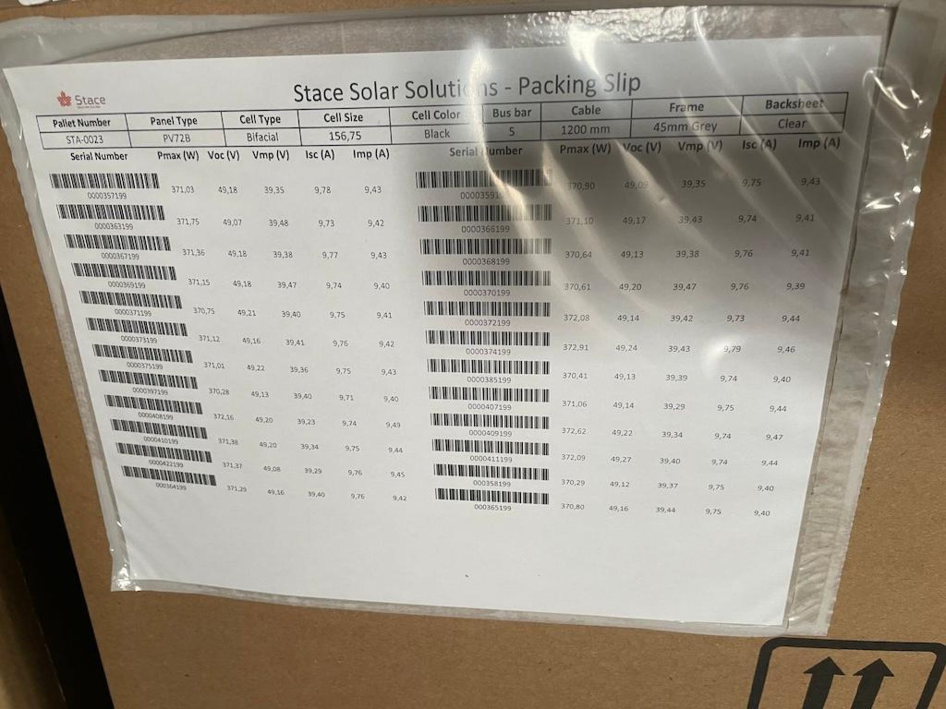 LOT OF APPROX 6,075 UNITS 370W SOLAR PANELS, INCLUDING: APPROX 5,760 UNITS IN SEA CONTAINERS (APPROX - Image 19 of 40