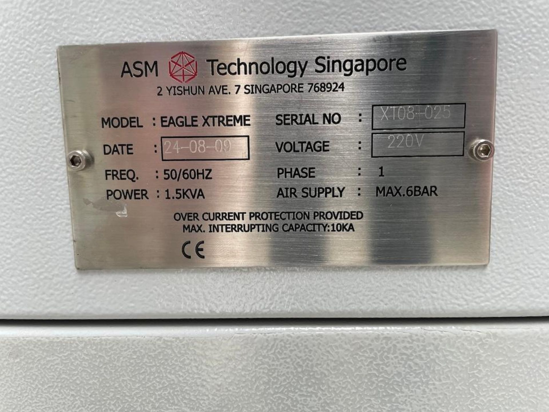 2009 ASM TECHNOLOGY MODEL EAGLE EXTREME, WIRE BONDER, MICROSCOPE INSPECTION, SN XT08-025 [MATANE] *P - Image 4 of 4
