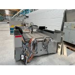 CAT 2 GLASS CUTTING MACHINE W OPTO ENGINEERING HEAD UNIT, 4 x 6 FT TABLE [83], NOTE: PANEL DAMAGE [M