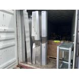 LOT ASSORTED ALUMINUM, EXTRUSIONS, COMPONENTS IN BOXES,(3) SKIDS OF HEAVY DUTY DIES, FRAMES [IN CONT