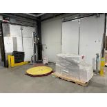 WULFTEC PALLET WRAPPER MODEL WVL-75, SN 68003-1-0610, W PALLET OF ULINE STRETCH WRAP [TROIS RIVIERES