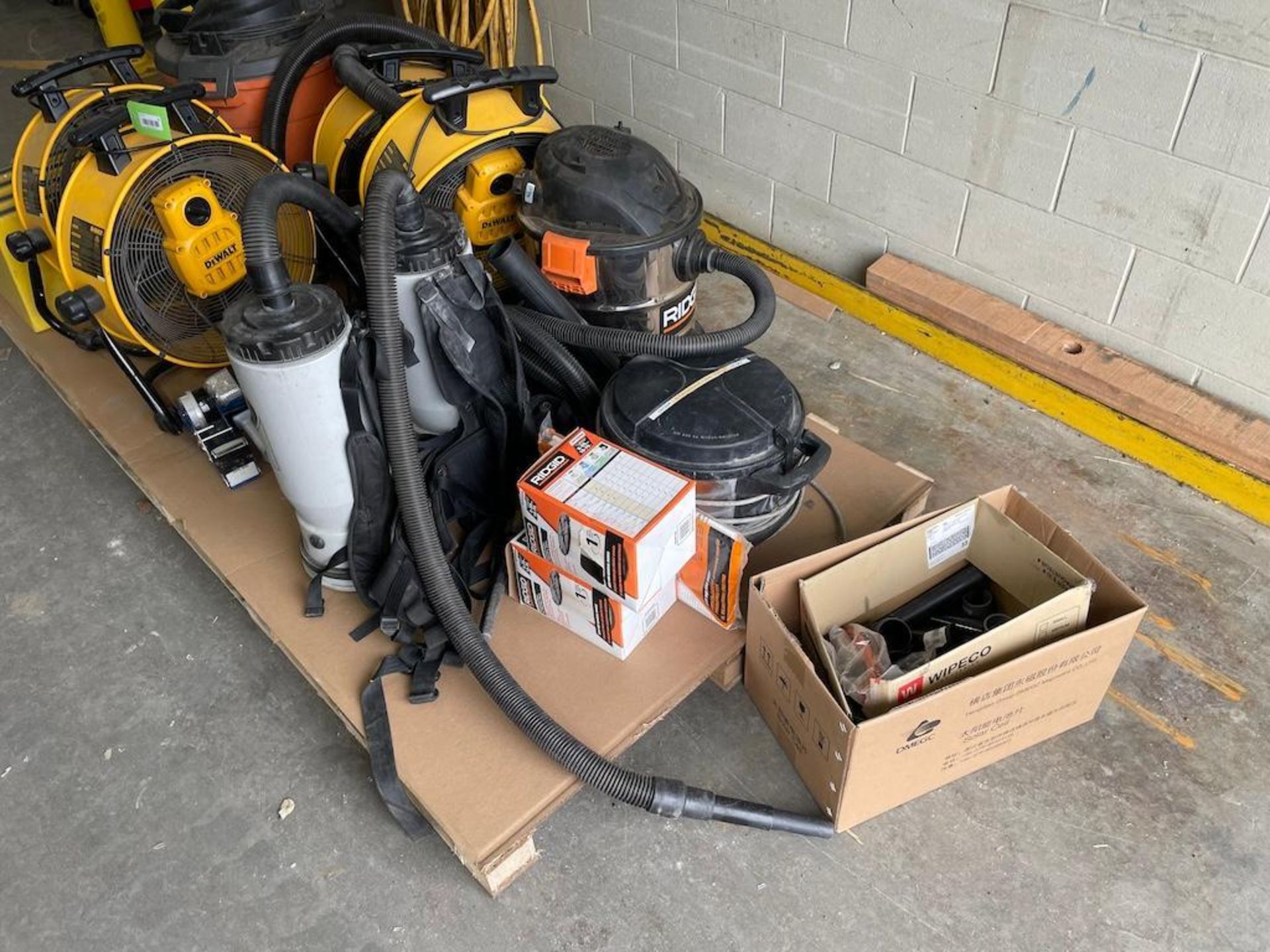 LOT: SKID W FANS, PROVAC, VACUUM CLEANERS [TROIS RIVIERES] *PLEASE NOTE, EXCLUSIVE RIGGING FEE OF $5 - Image 3 of 3