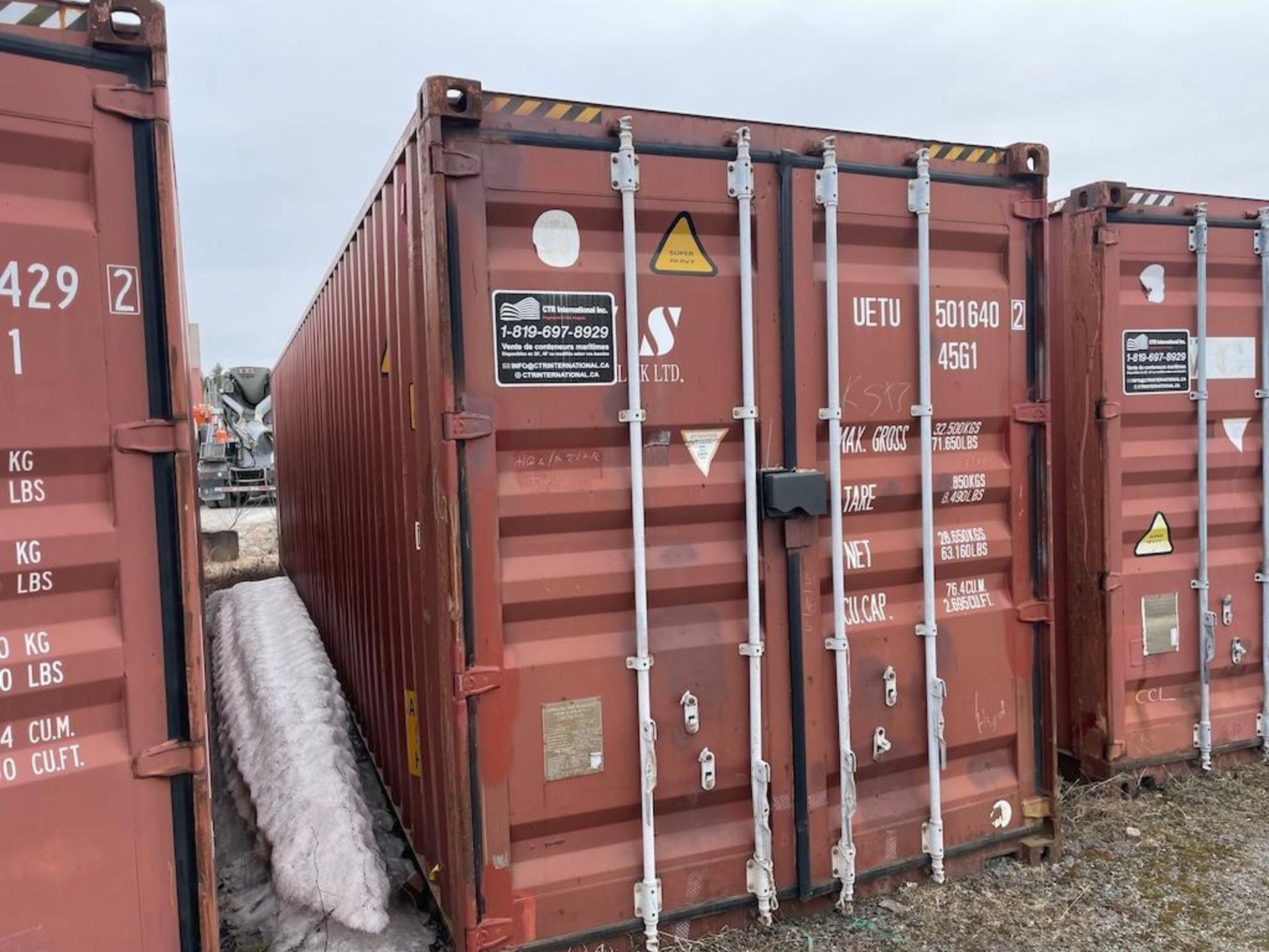 40 FT SEA CONTAINER, EXCLUDING CONTENTS, DELAYED PICK UP UNTIL MAY 13 [12] [TROIS RIVIERES] *PLEASE