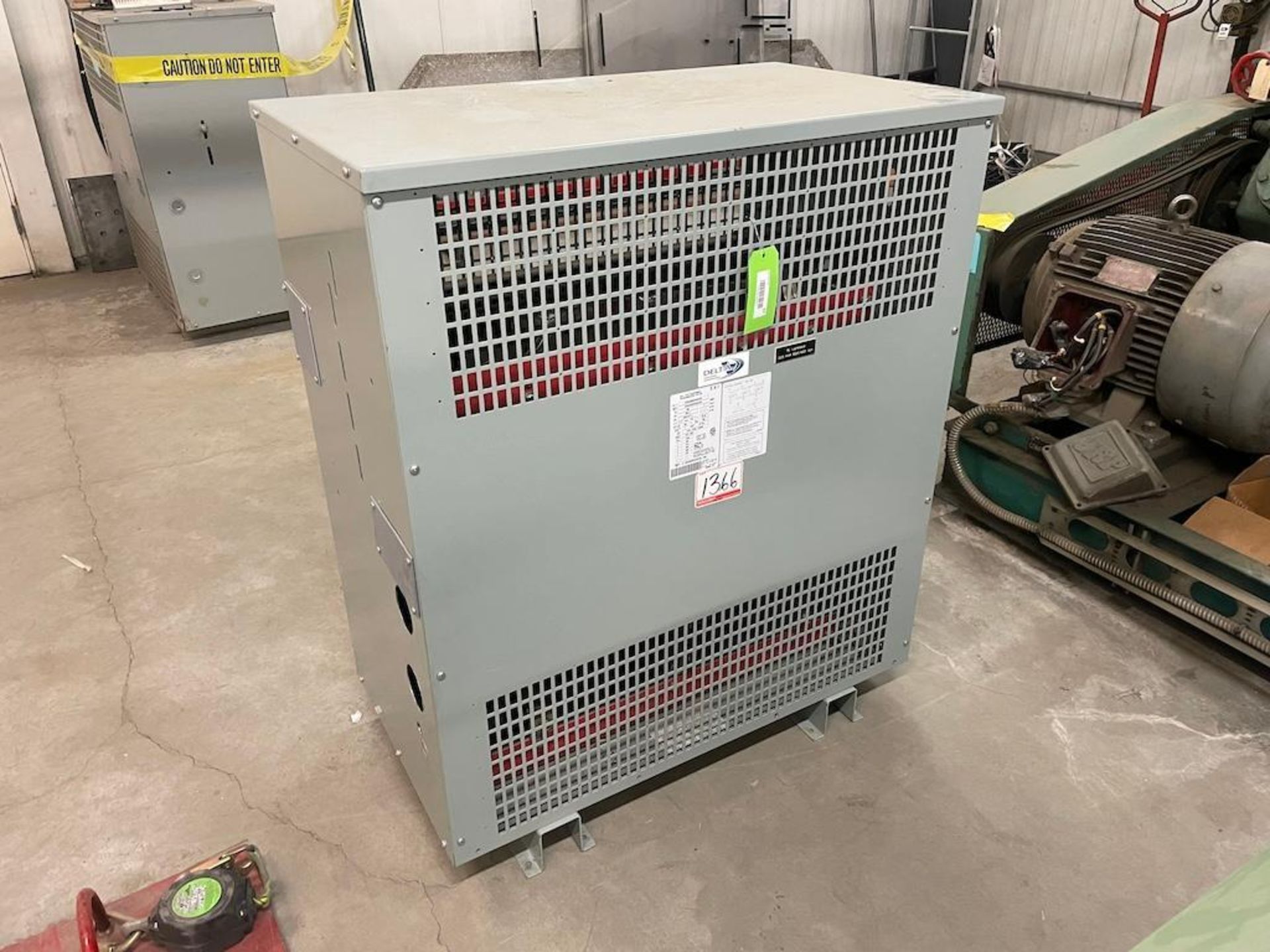 DRY TYPE TRANSFORMER, 225 KVA, 3 PHASE, 600V, SEC 480Y/277V [UPSTAIRS MEZZANINE] [TROIS RIVIERES]*PL