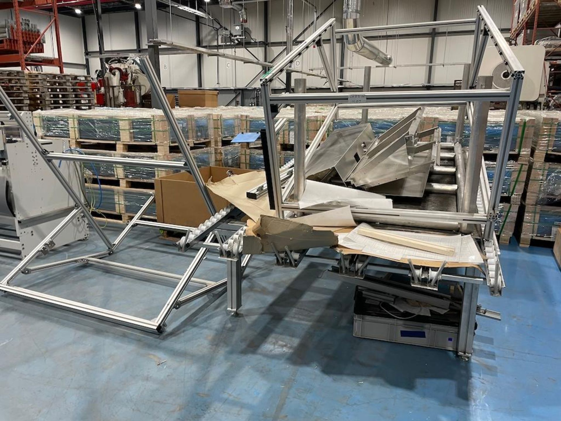 LOT: ASSORTED FRAMING, CONVEYORS, (2) REIS ROBOT FRAMES ONLY (MOTORS NOT INSTALLED), LINE COMPONENTS - Image 6 of 23