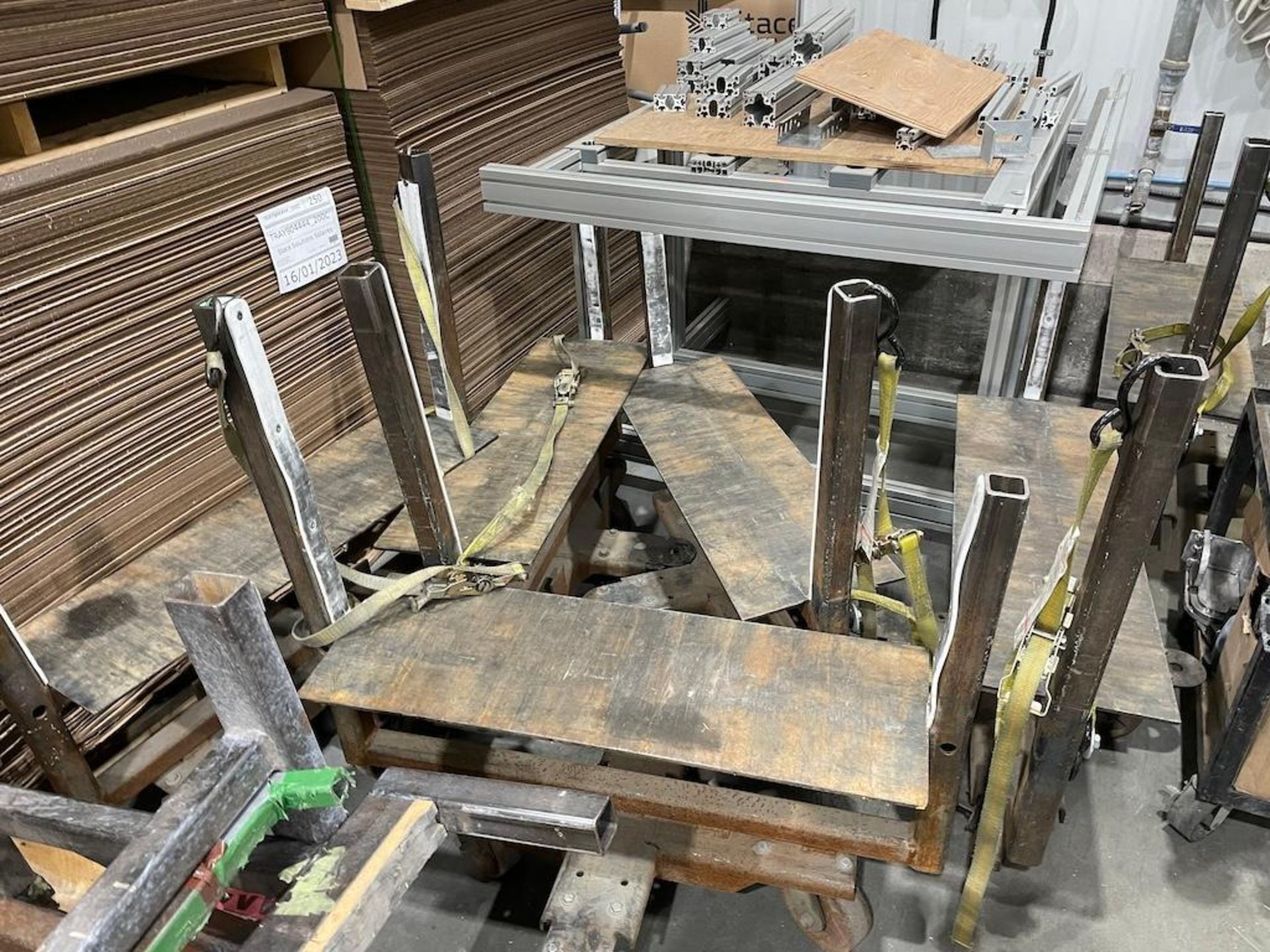 LOT: MITRE SAW, (3) POWERED MANDRELS, ASSORTED CARTS, FRAMES [TROIS RIVIERES]*PLEASE NOTE, EXCLUSIVE - Image 3 of 10