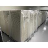 LOT APPROX 1200 TOTELINE MOLDED FIBER GLASS TRAYS, 30 X 24 IN (20 STACKS, 60 TRAYS IN EACH STACK) [1