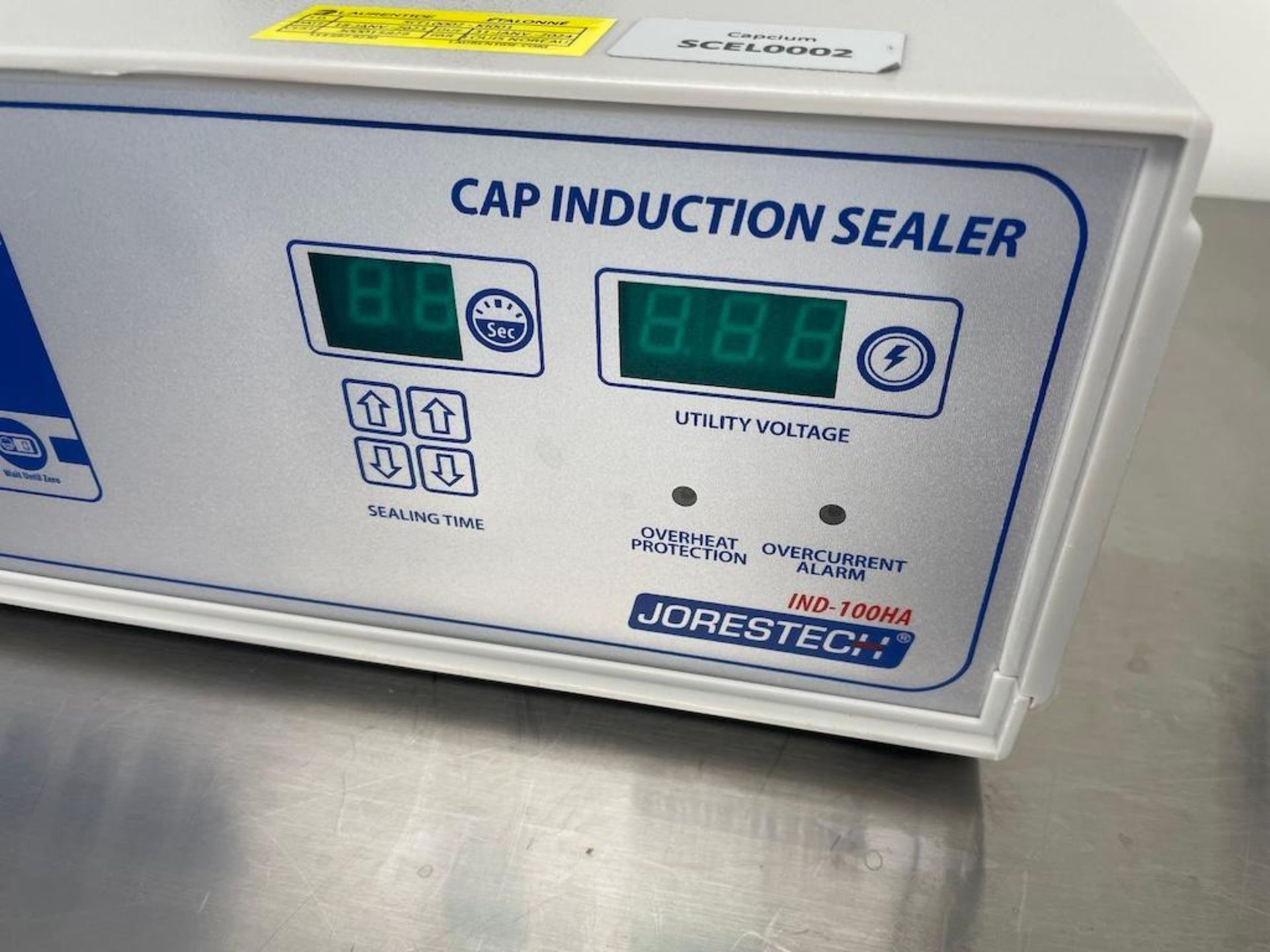 2020 JORESTECH CAP INDUCTION SEALER, ELECTROMAGNETIC, MODEL IND-100HA, SN AX502000313176 [SCEL0002] - Image 2 of 4