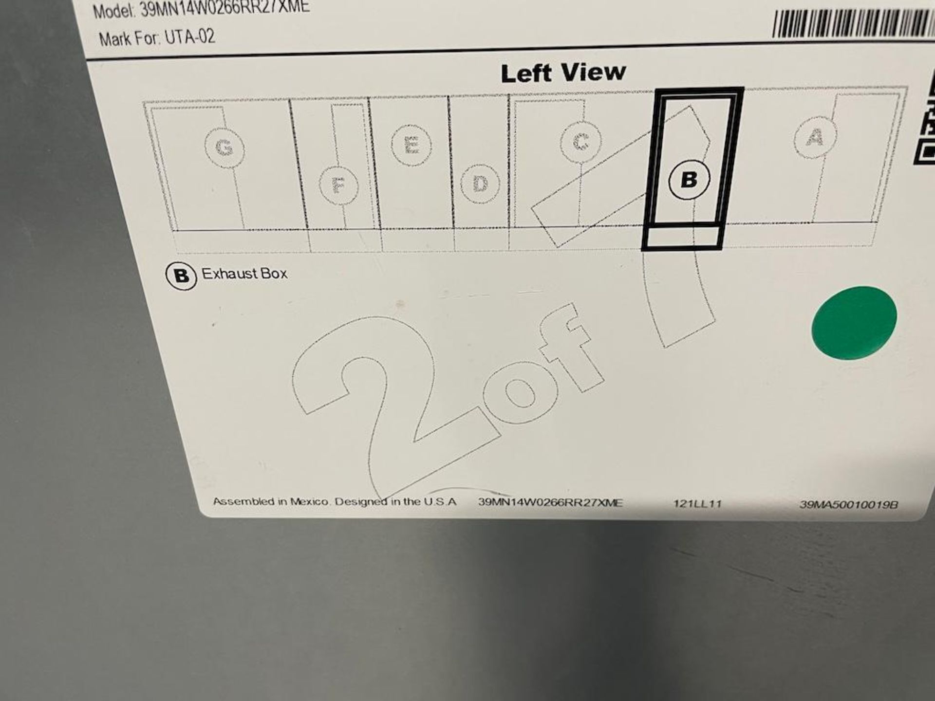 LOT (6) ASSORTED AIR COOLING UNITS, NOTE: REQUIRES DISASSEMBLY FOR REMOVAL BY ELEVATOR [4TH FLOOR A] - Image 11 of 15