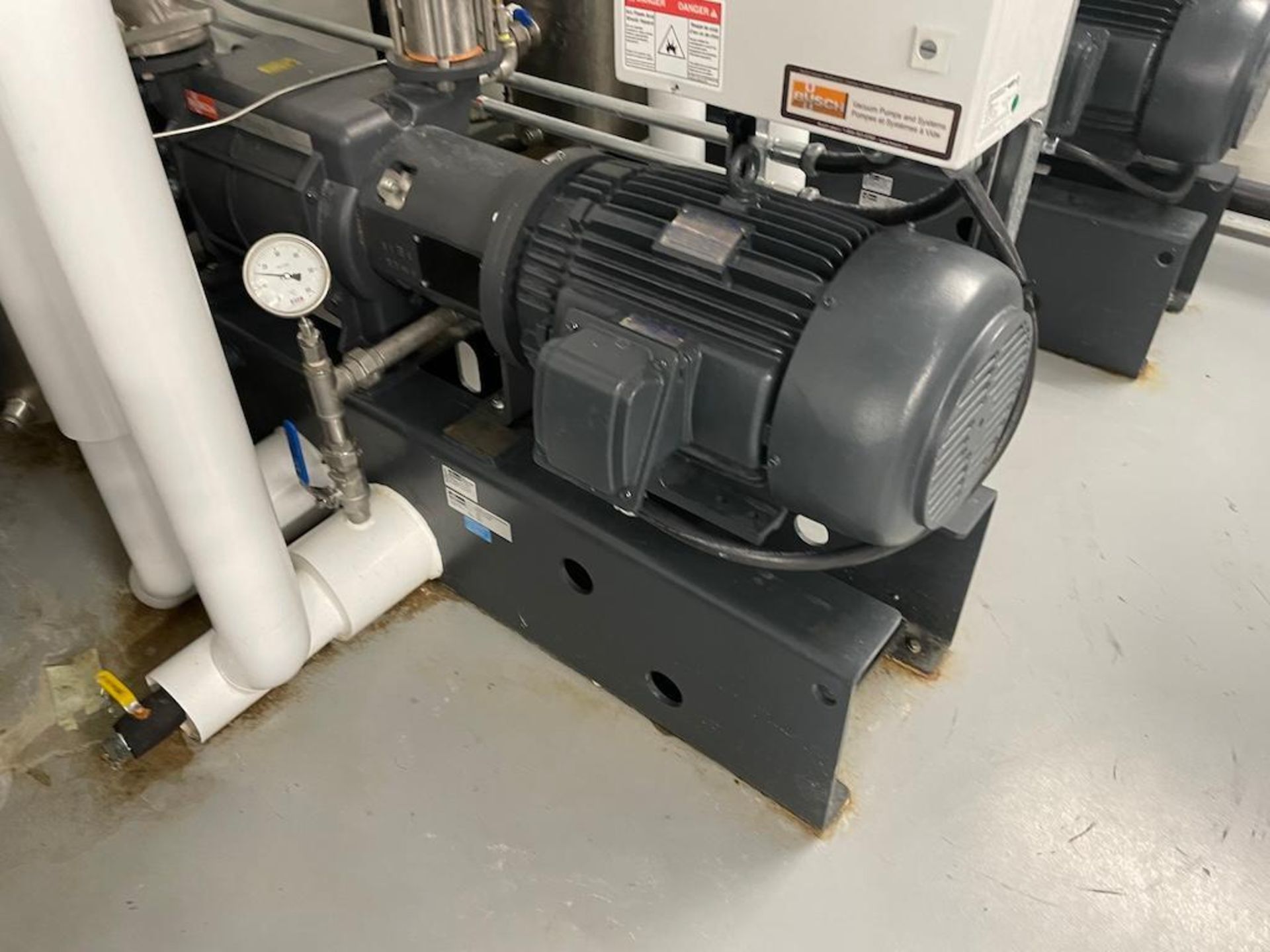 BUSCH DOLPHIN LT 0430 A 20 HP RECIRCULATION VACUUM PUMPS, MULTICO CONTROLS, [2ND FLOOR B2405 BEHIND - Image 6 of 7