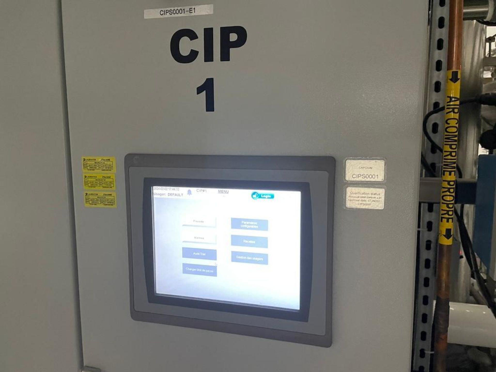 2019 TEKNEMA CIP SYSTEMS, INCLUDES: CIP TANK 2019 SOLINOX SERIES J-112018-2, CIP RECIRCULATION PUMP, - Image 3 of 9