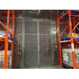 LOT (2) STEEL QUARANTINE CAGES, (1) APPROX 20 FT WIDE X 33 FT DEEP, X 30 FT HIGH, (1) APPROX 20 FT W