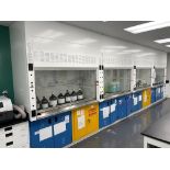 (4) 2019 MOTT FUME HOODS MODEL 7421000, INCLUDES 8 FLAME CABINETS BELOW [LAB]