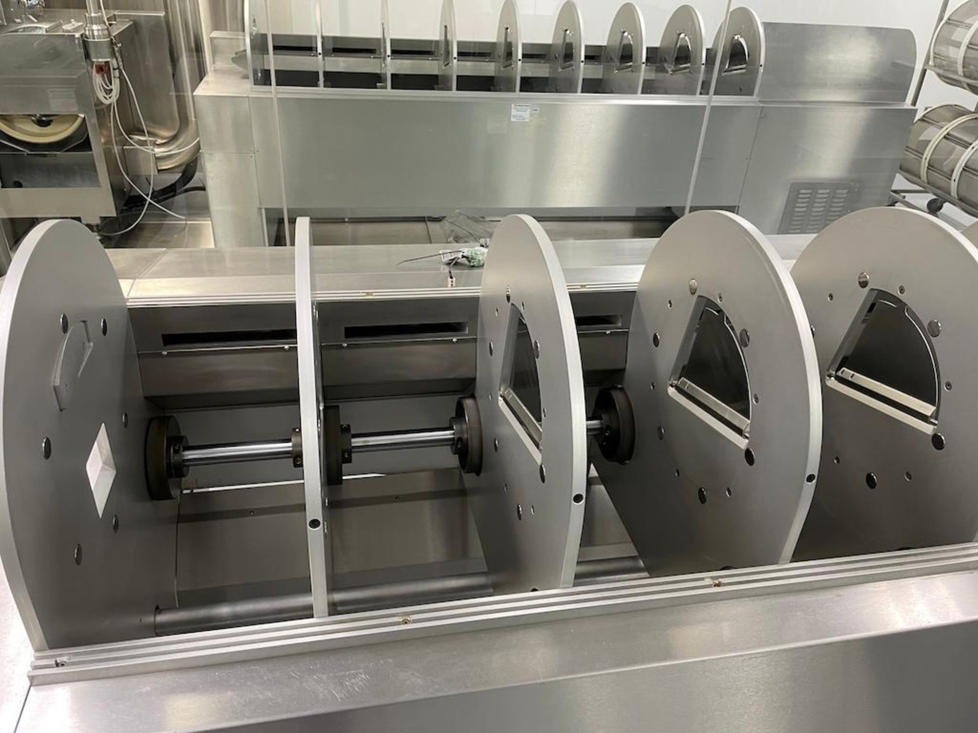 TECHNOPHAR 8 FT X 20 IN ROTARY TUMBLER DRYER, SN 10-02-03, STAINLESS ...